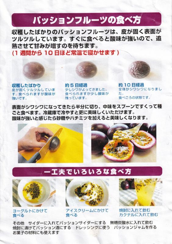 宮古島産あま いパッションフルーツ １キロ